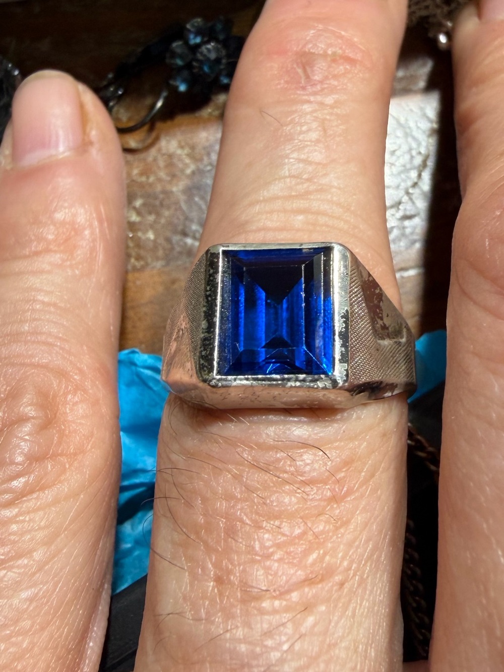 Vintage “ Vargas “ Sterling Silver Ring 9.5